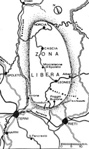 mappa della prima zona libera d'Italia