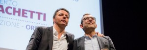 Elezioni 2016, Roma, Incontro Renzi Giachetti all'Auditorium