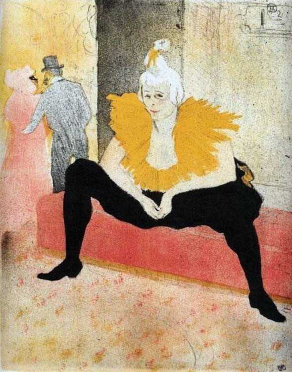 La clownessa al Moulin Rouge, 1897