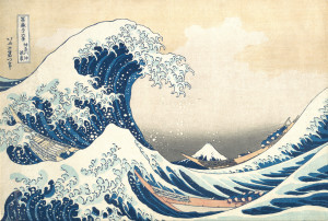 Hokusai, La grande onda di Kanagawa, 1830