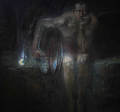 Stuck, Franz von,
1863–1928,
German artist.

"Luzifer“ (Lucifer), c.1890.

Oil on canvas, 161 × 152 cm.

Inv. no. II–1–93
Sofia, National Gallery for Foreign Art.