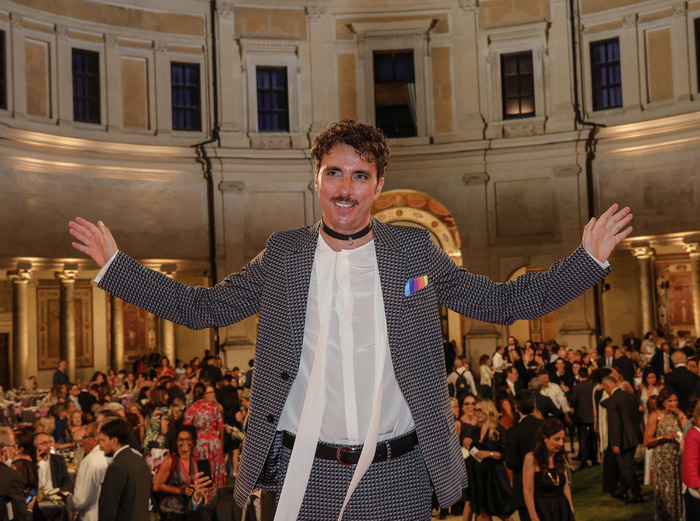 La scrittore Mario Desiati durante la serata  finale della LXXVI edizione del Premio Strega, Roma, 7 Luglio 2022. ANSA/GIUSEPPE LAMI
