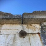 Podio del tempio grande, particolare