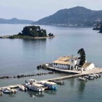Il monastero della Vlacherna dall'alto